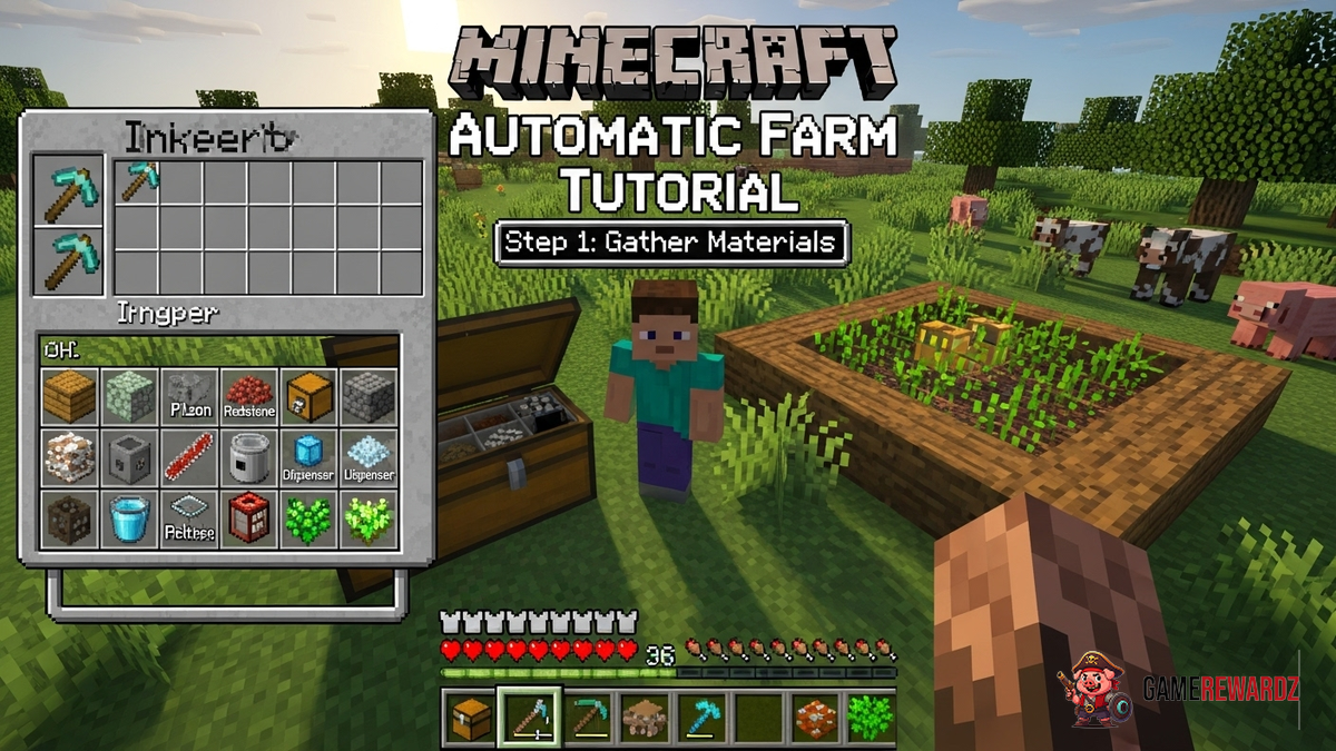 Minecraft How to Build Automatic Farms